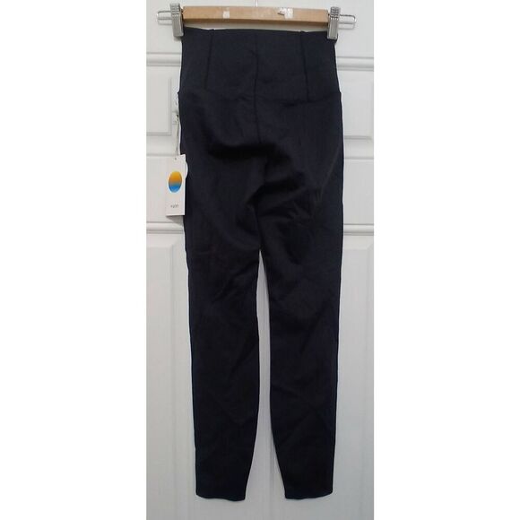 Vuori womens xsmall evolve zipped leggings black running gym Activewear - Picture 4 of 6